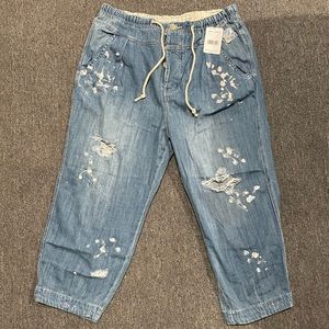 Free people painted jeans